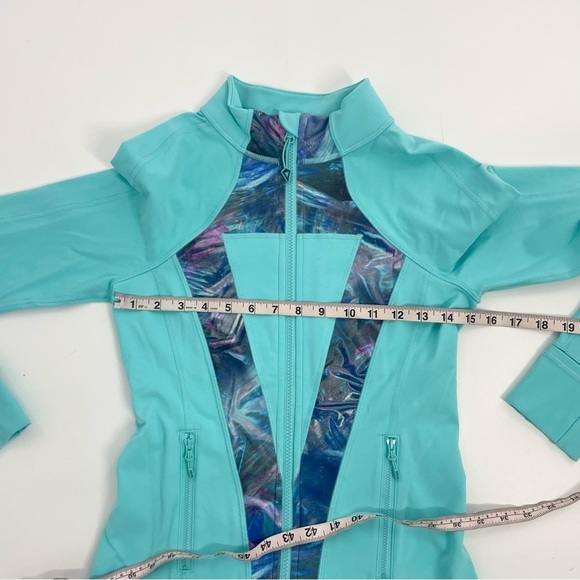 NWOT Ivivva By Lululemon Perfect Your Practice Jacket Blue Full Zip Size 14 XL - Picture 7 of 11